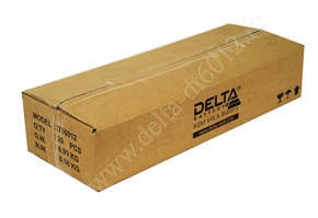 Упаковка аккумулятора Delta DT 6012
